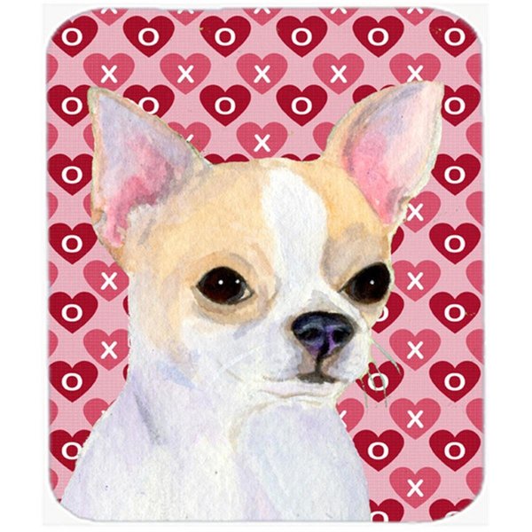 Skilledpower Chihuahua Hearts Love And Valentines Day Portrait Mouse Pad&#44; Hot Pad Or Trivet SK239527